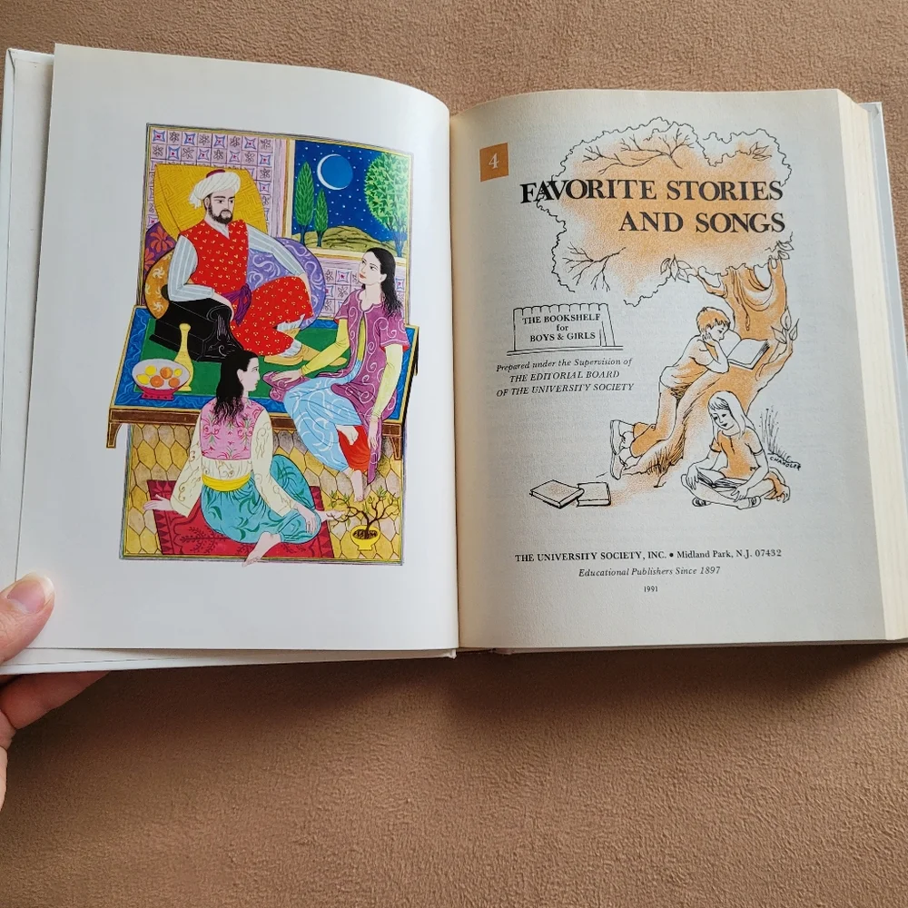 Vintage Bookshelf Boys Girls Vol. 4 1991 Favorite Stories Songs Music Dragon 90s
